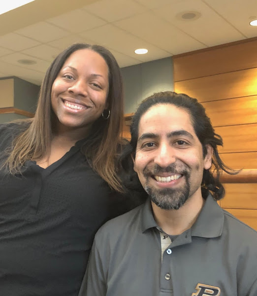 Chanda Foucher and Jonathan Santeliz, Krannert School of Management Men as Allies co-chairs